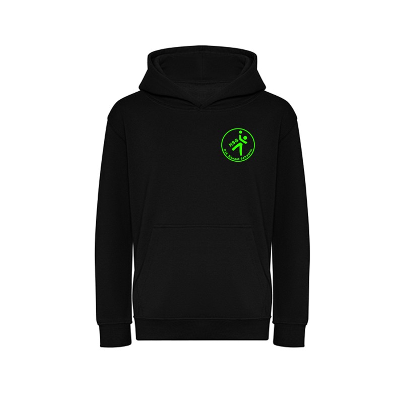 Kids Organic Hoodie  - "HSG" Grün